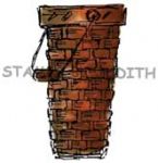 H-170 Lg. Tall Ash Basket